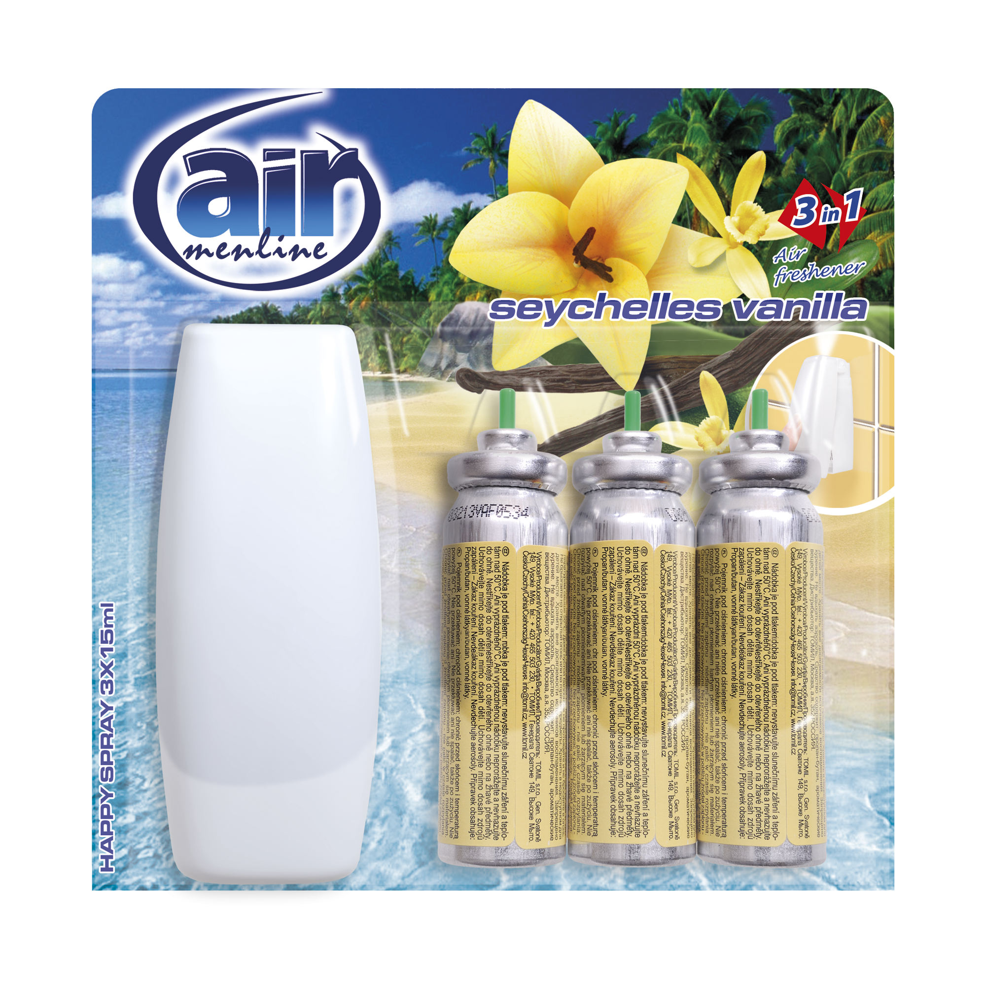 Air menline pulverizatorul Happy spray Seychelles Vanilla