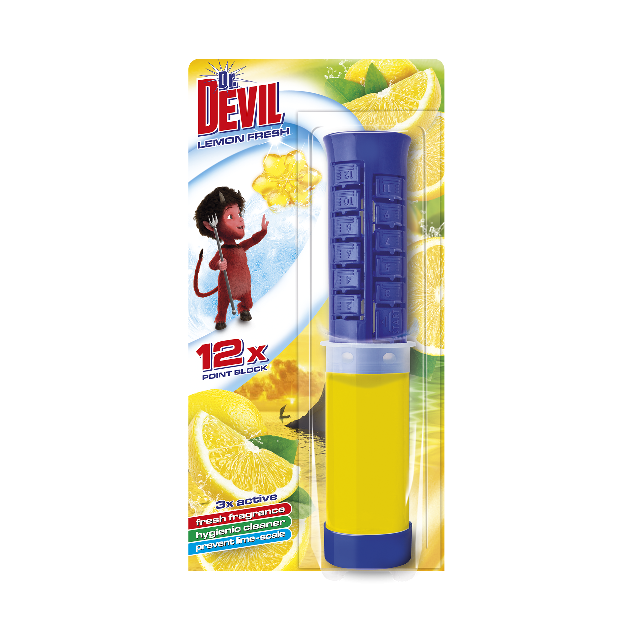 Dr. Devil 3in1 WC Point blok Lemon Fresh