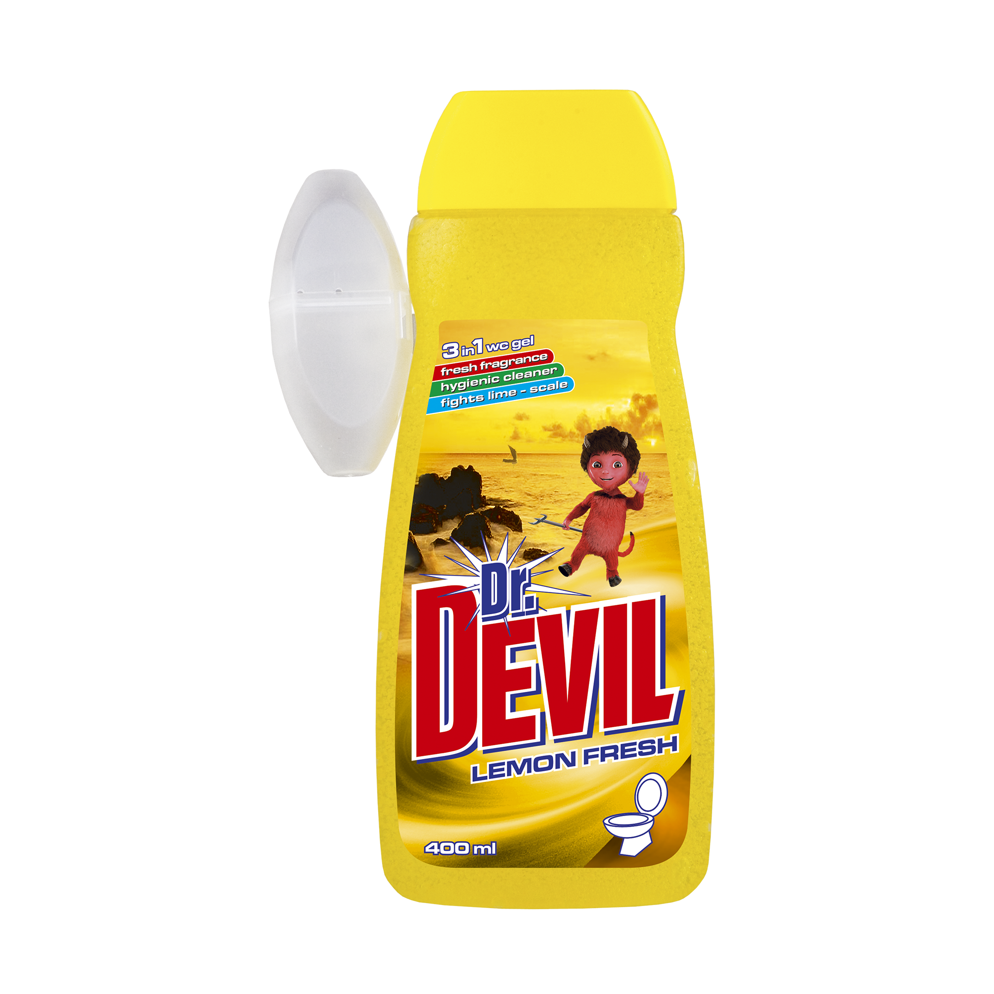 Dr. Devil гель для чищення туалетів Lemon Fresh 3в1